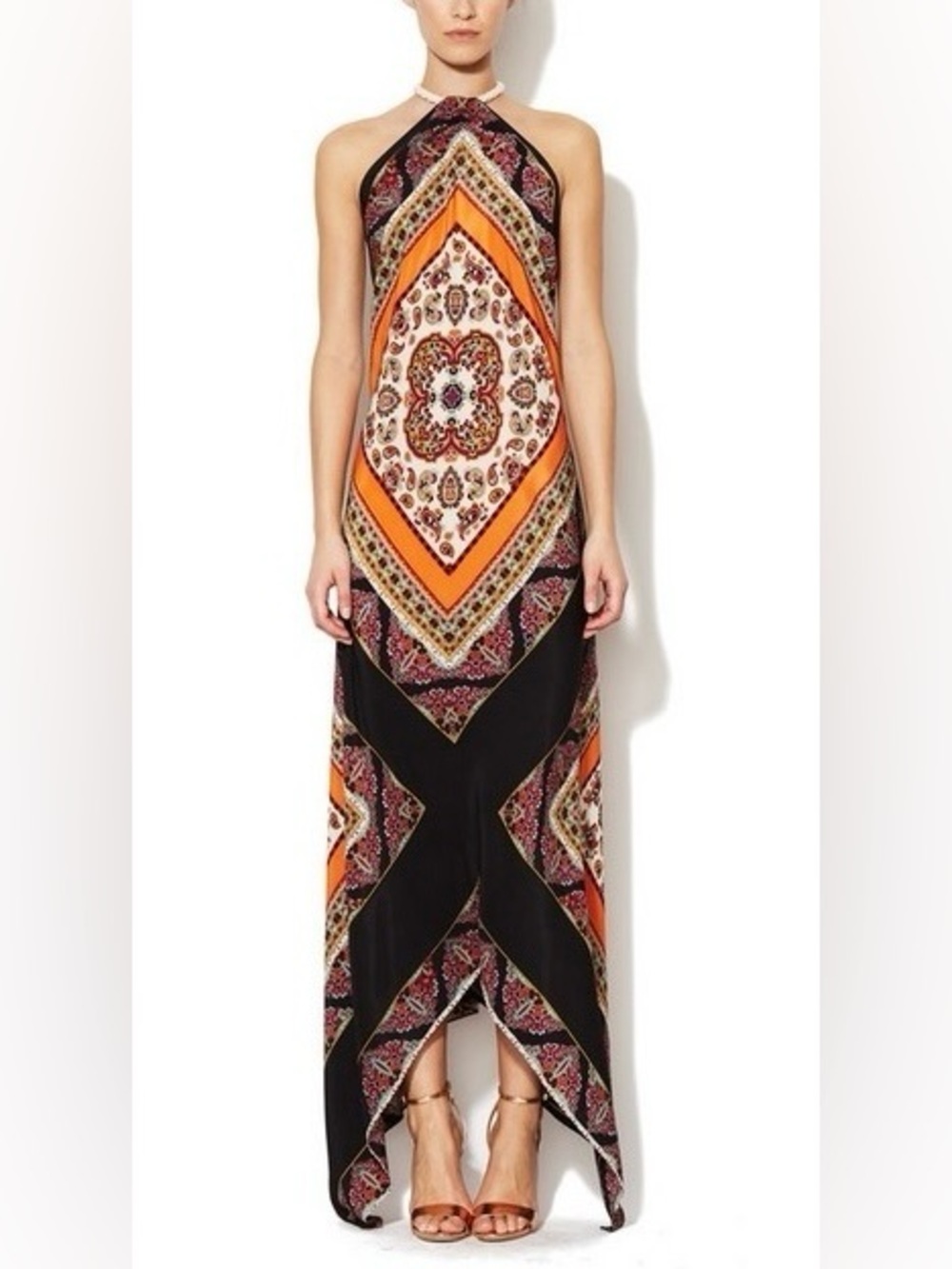 Karen Zambos Vintage Couture Randi Scarf Maxi Dress
